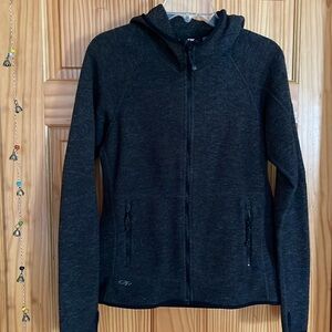 Outdoor Research Zip up hoodie, women’s medium, GREY